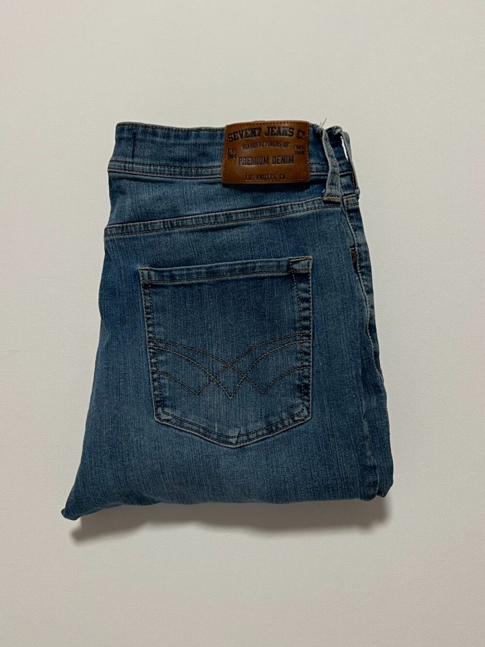 Seven7 Jeans Slim Straight Fit Stretch Comfy Denim Medium Wash Men's size 32x32